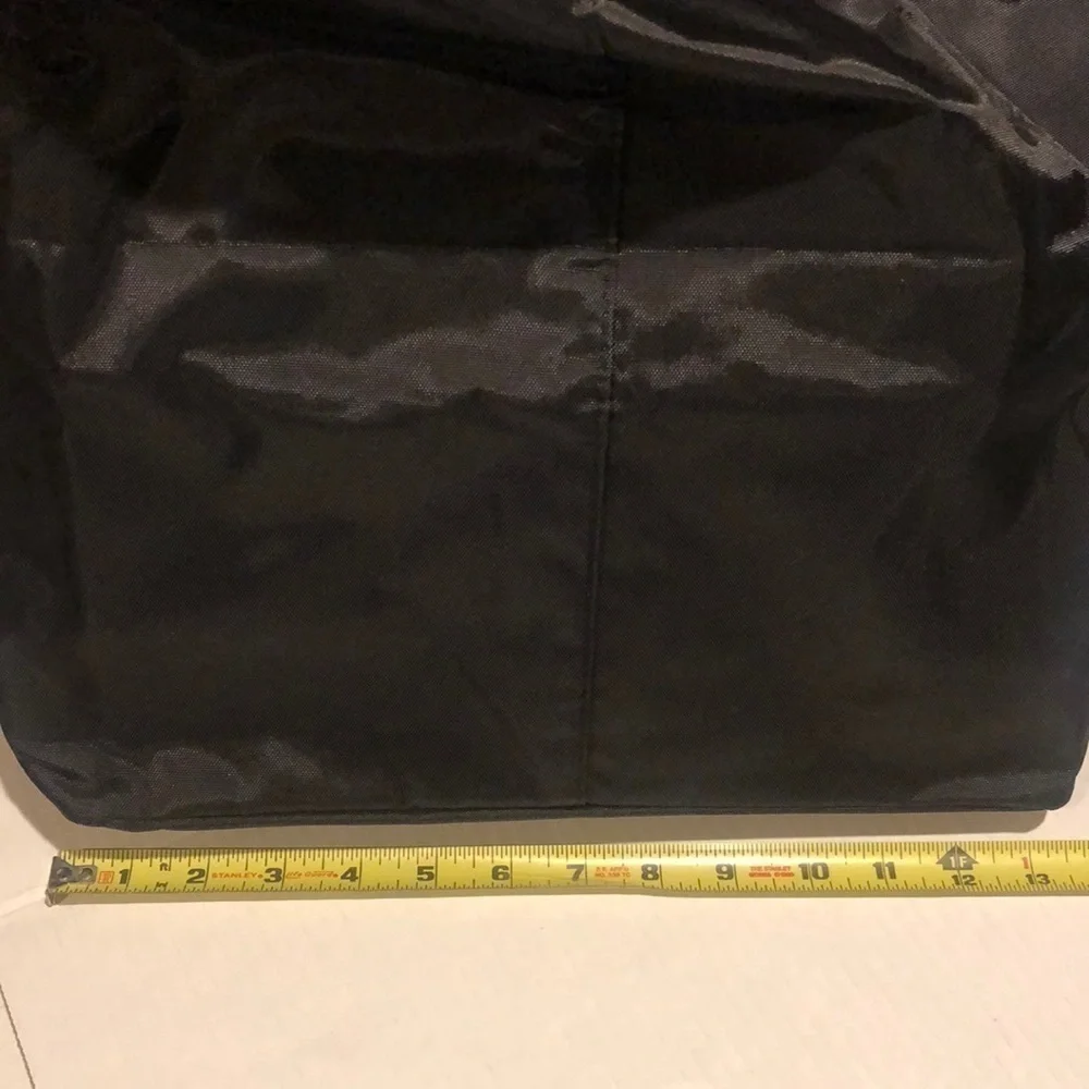 NIB heavy duty shopping cart liner in black nylon top flap Velcro closure